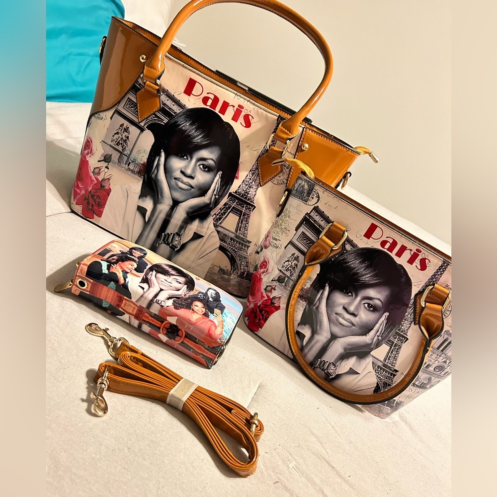First Lady Michelle Obama 3 Pc Purse Set